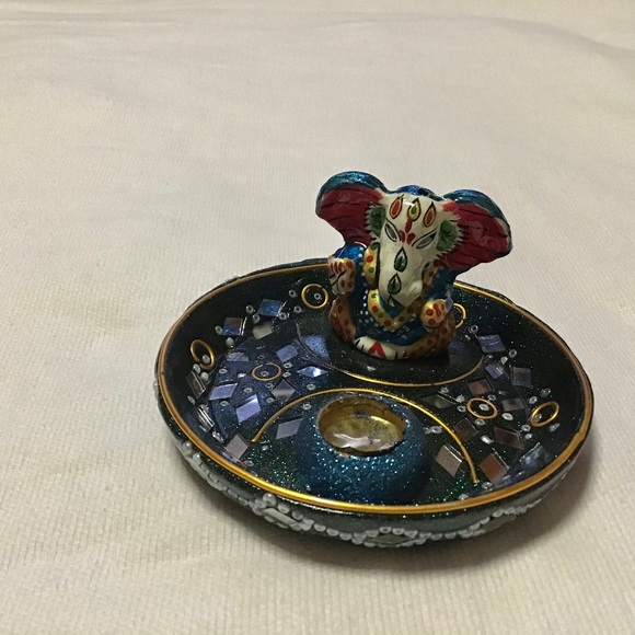 Ganesh Buddhist hippie gypsy boho incense holder - Picture 3 of 8